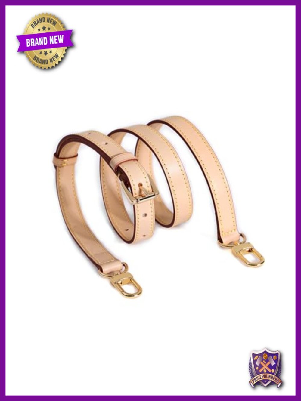 Vachetta Leather Crossbody Strap Replacement Shoulder Strap Adjustable Handbag